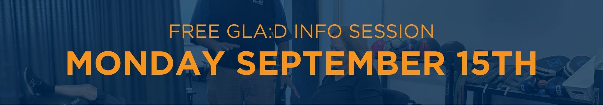 GLAD Information session free hip and knee osteoarthritis program
